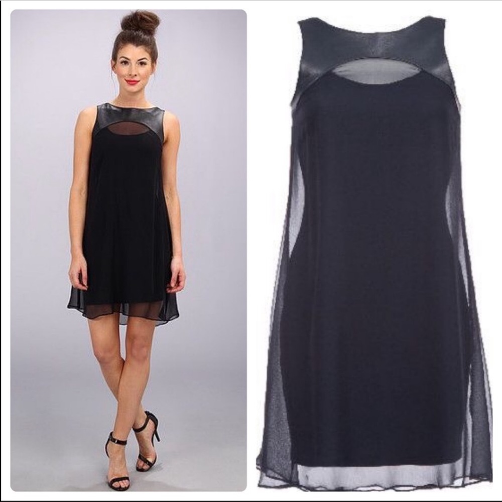 Bailey 44 Dry Martini Dress Navy Leather